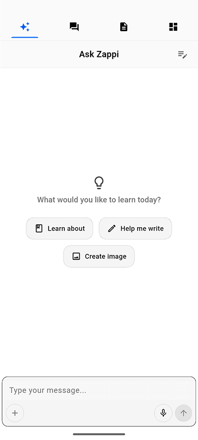 Zapptive App Screenshot